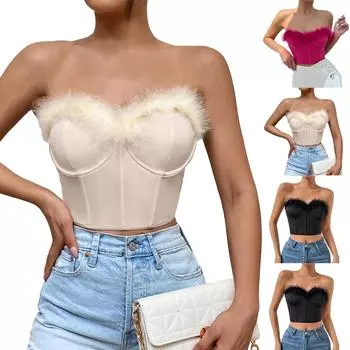 Женская мода Splicing Steel Ring Desire Fishbone Shaper Top S