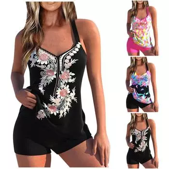 Женская мода сплошной цвет сексуальный полый купальник бикини с открытой спиной разделенный купальник XXXXXL чёрный