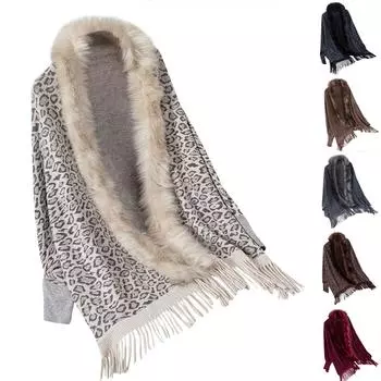 Женская мода свитер кардиган Lady Popp геометрический Sue шаль One Size бежевый