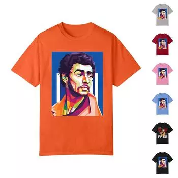 Женская мода свободный повседневный принтованный круглый вырез короткий рукав топ L чёрный