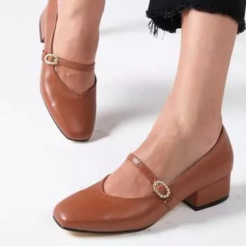 Женская мода Таба Туфли на каменном каблуке