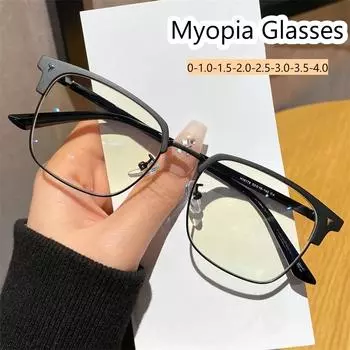 Женская мода тренд оптические очки очки полуоправа блокирующие синий свет компьютерные очки для мужчин и женщин