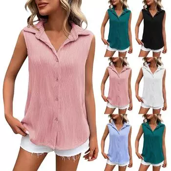 Женская мода удобная однотонная сексуальная свободная футболка с круглым вырезом жилет L чёрный