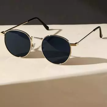 Женская мода унисекс классика винтаж круглая металлическая оправа мужская мода очки для защиты глаз на открытом воздухе вождение путешествия уличный-фото зелёный