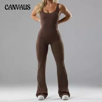 Женская мода, узкий повседневный комбинезон для йоги, спортивные тонкие цельные брюки без следов S чёрный