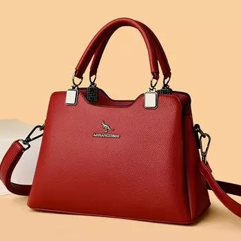 Женская мода Высококачественная кожаная модная сумка на плечо 2023 Тенденция женская сумка через плечо Сумки с верхней ручкой Кошельки Sac чёрный