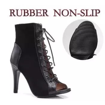 Женская мода вечерние женские сексуальные шпильки высокие каблуки латинские женские латинские танцы каблуки сапоги обувь дышащие для бальных танцев 35