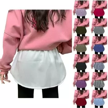 Женская мода внутренний наборный ложный подол повседневная однотонная клетчатая пуговица полуюбка низ XXXL бежевый