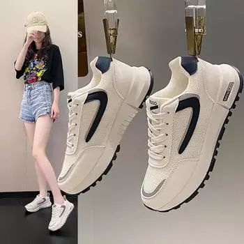 Женская мода вулканизированная обувь женские повседневные кроссовки на платформе женские плоские сетчатые дышащие кроссовки ретро массивные спортивные туфли 35 синий