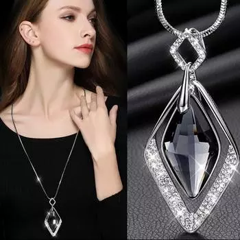 Женская мода, высокое качество, чувство света, роскошь, длинное ожерелье, индивидуальное ожерелье One Size белый