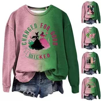 Женская мода, женская легкая толстовка с длинным рукавом, свитер с рисунком колледжа L горячий розовый