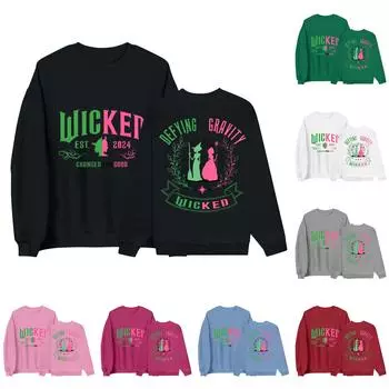 Женская мода, женская легкая толстовка с длинным рукавом, свитер с рисунком колледжа XXXL чёрный