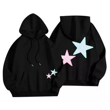 Женская мода, женский легкий пуловер с длинными рукавами и карманами, толстовка с капюшоном в стиле консервативного стиля S