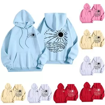 Женская мода, женский легкий пуловер с длинными рукавами и карманами, толстовка с капюшоном в стиле консервативного стиля XXXL розовый