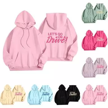 Женская мода, женский легкий пуловер с длинными рукавами и карманами, толстовка с капюшоном в стиле консервативного стиля L чёрный