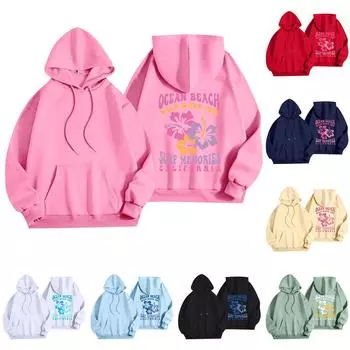 Женская мода, женский легкий пуловер с длинными рукавами и карманами, толстовка с капюшоном в стиле консервативного стиля L чёрный