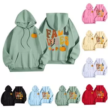 Женская мода, женский легкий пуловер с длинными рукавами и карманами, толстовка с капюшоном в стиле консервативного стиля L красный