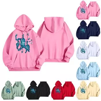 Женская мода, женский легкий пуловер с длинными рукавами и карманами, толстовка с капюшоном в стиле консервативного стиля L жёлтый