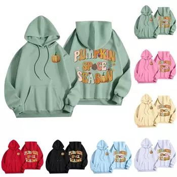 Женская мода, женский легкий пуловер с длинными рукавами и карманами, толстовка с капюшоном в стиле консервативного стиля M белый