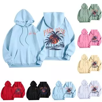 Женская мода, женский легкий пуловер с длинными рукавами и карманами, толстовка с капюшоном в стиле консервативного стиля XL хаки