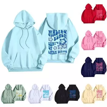 Женская мода, женский легкий пуловер с длинными рукавами и карманами, толстовка с капюшоном в стиле консервативного стиля L чёрный