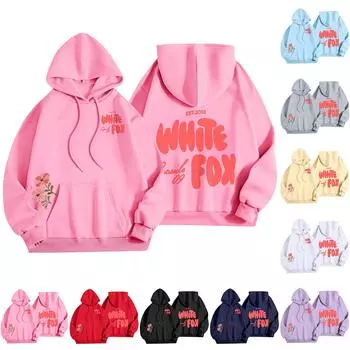 Женская мода, женский легкий пуловер с длинными рукавами и карманами, толстовка с капюшоном в стиле консервативного стиля M