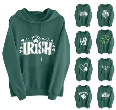 Женская мода, женский легкий пуловер с длинными рукавами и карманами, толстовка с капюшоном в стиле консервативного стиля XL