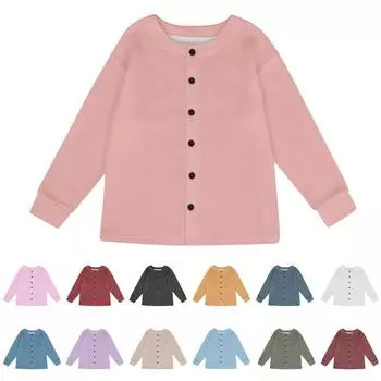 Женская мода зима длинный рукав теплый трикотажный однотонный топ пальто M красный