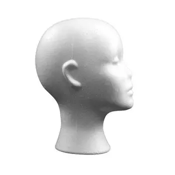 Женская модель головы манекена, практичная голова манекена из пенопласта, полистирол, легкая, прочная, портативная, модная для дома, путешествий и салонов красоты белый