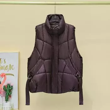 Женская модель жилета носится на улице осенью и зимой, а новая свободная и универсальная хлопковая одежда — это повседневные студенческие конные зажимы больших размеров. M