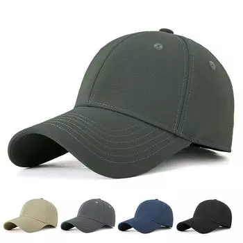 Женская модная эластичная бейсболка полностью закрытого дизайна, мужская бейсболка с большим обхватом головы, роскошный солнцезащитный козырек для путешествий на открытом воздухе, пешего туризма L 56-59cm adjustable