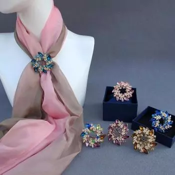 Женская модная брошь со стразами и кристаллами, свадебный букет, булавки разноцветный