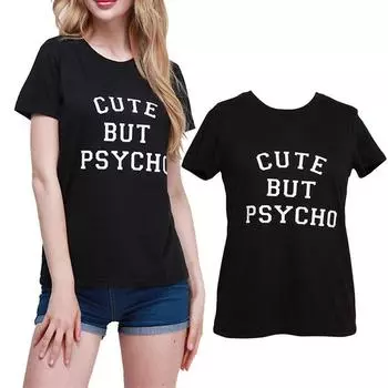 Женская модная футболка с коротким рукавом