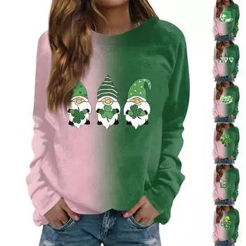 Женская модная футболка с коротким рукавом и V-образным вырезом с карманом и цветочным принтом L