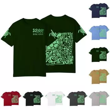 Женская модная футболка с круглым вырезом и коротким рукавом, пуловер L чёрный