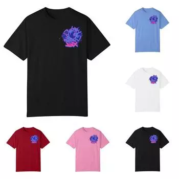 Женская модная футболка с круглым вырезом и коротким рукавом, пуловер L чёрный