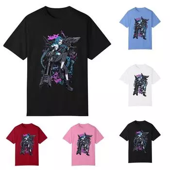 Женская модная футболка с круглым вырезом и коротким рукавом, пуловер L чёрный