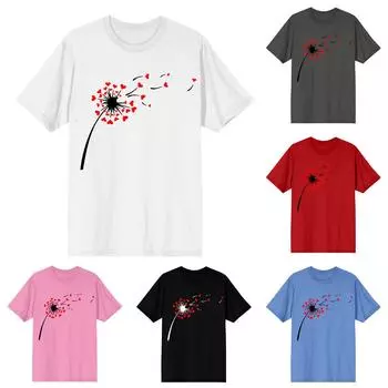 Женская модная футболка с круглым вырезом и коротким рукавом, пуловер XXL чёрный