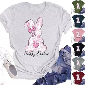 Женская модная футболка с круглым вырезом и коротким рукавом, пуловер L армия зеленый