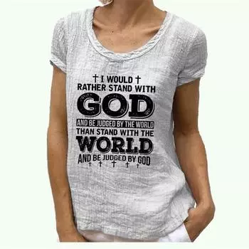 Женская модная хлопковая льняная футболка с круглым воротом и коротким рукавом, весенне-летняя блузка с принтом S розовый