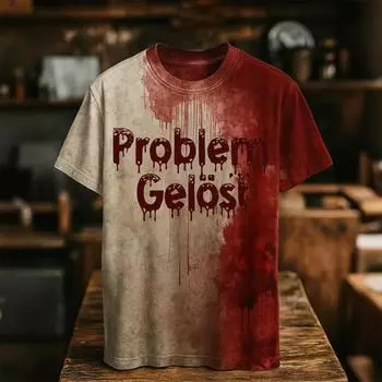 Женская модная и повседневная футболка с круглым вырезом и короткими рукавами с принтом букв на Хэллоуин XXL винный