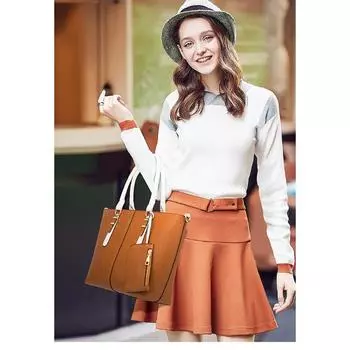 Женская модная красочная комбинированная сумка, свежий рюкзак через плечо, сумка на одно плечо one size коричневый