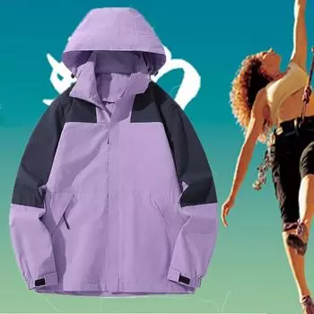 Женская модная куртка для кемпинга, походов, большого размера 5XL, женская штурмовая куртка, ветрозащитное пальто M чёрный