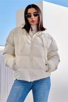 Женская модная куртка-пуховик, парки с воротником-стойкой и двойными карманами, водоотталкивающие стеганые пальто на молнии