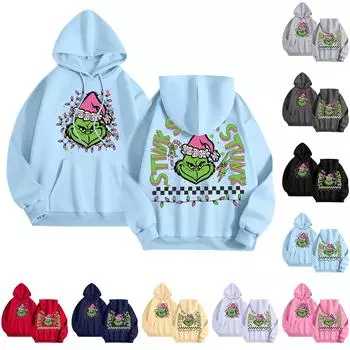 Женская модная легкая толстовка с длинными рукавами и карманами с принтом регби XXL