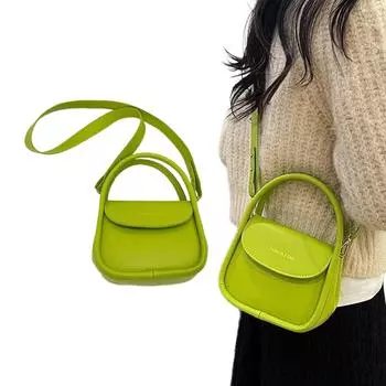 Женская модная маленькая сумка из искусственной кожи с длинным ремешком для повседневного использования чёрный