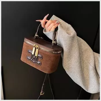 Женская модная мини-портативная персонализированная маленькая сумка через плечо - держатель для помады, компаньон для выхода в свет, мягкая кожа