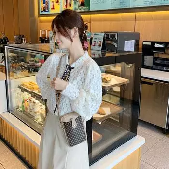 Женская модная мобильная сумка с вертикальным принтом в горошек Модная женская сумка через плечо на одно плечо one size кофейный