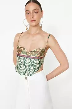 Женская модная новая блузка Желтая тканая блузка