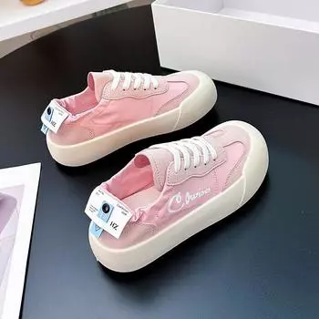 Женская модная обувь, повседневные кроссовки из ткани с зонтиком, низкие, парусиновые, теннисные, удобные, для ходьбы, для молодежи 35 розовый